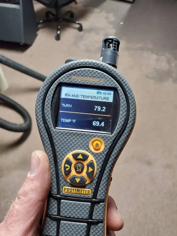 Moisture meter humidity assessment for Fire & Smoke Damage Restoration in Eidson Road